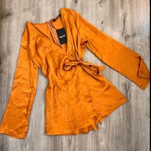 Silky Rust Romper 🔥